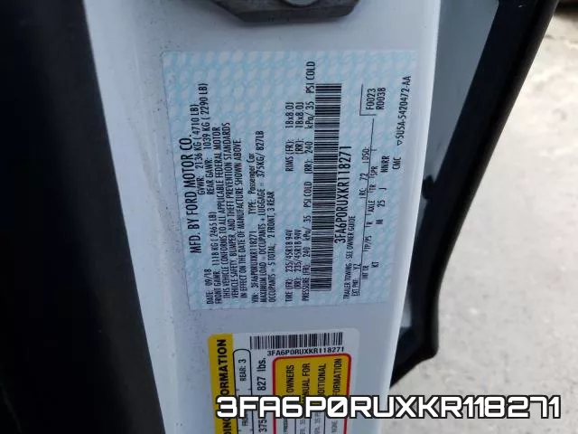 3FA6P0RUXKR118271 фото 2