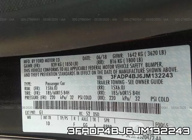 3FADP4BJ6JM132243 фото 10