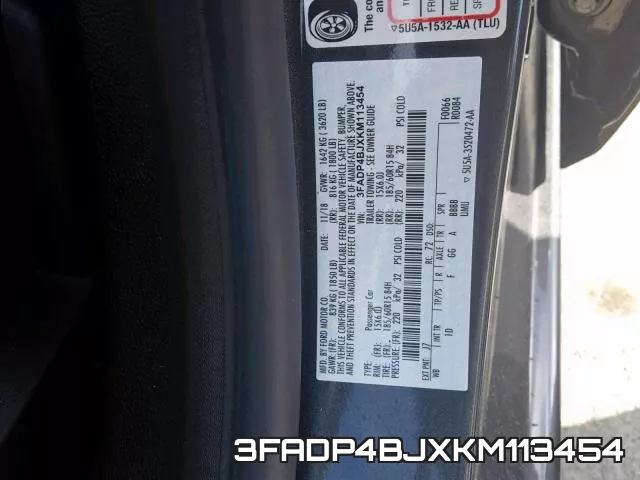 3FADP4BJXKM113454 фото 2