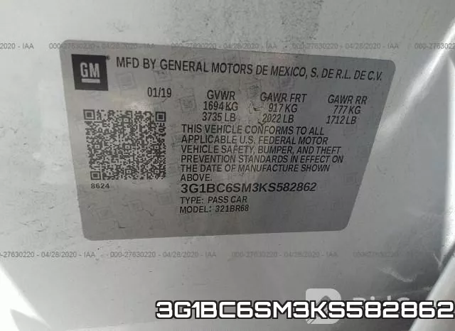 3G1BC6SM3KS582862 фото 10