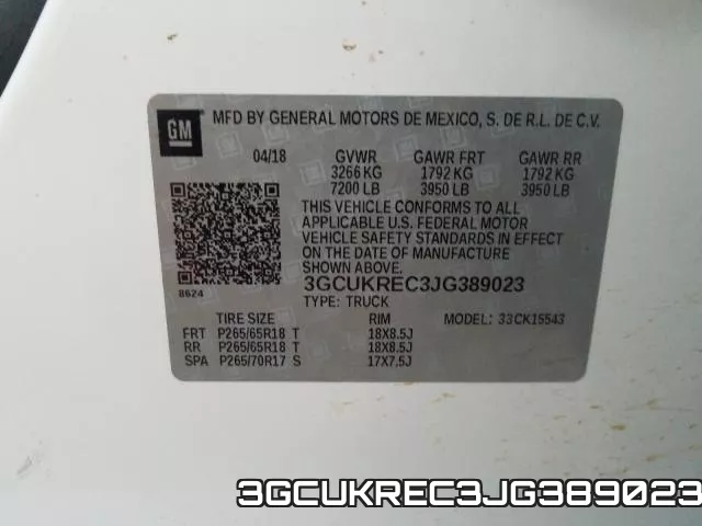 3GCUKREC3JG389023 фото 2