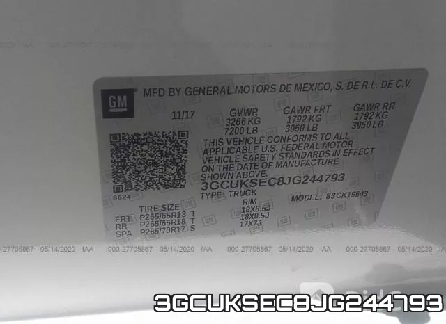 3GCUKSEC8JG244793 фото 10