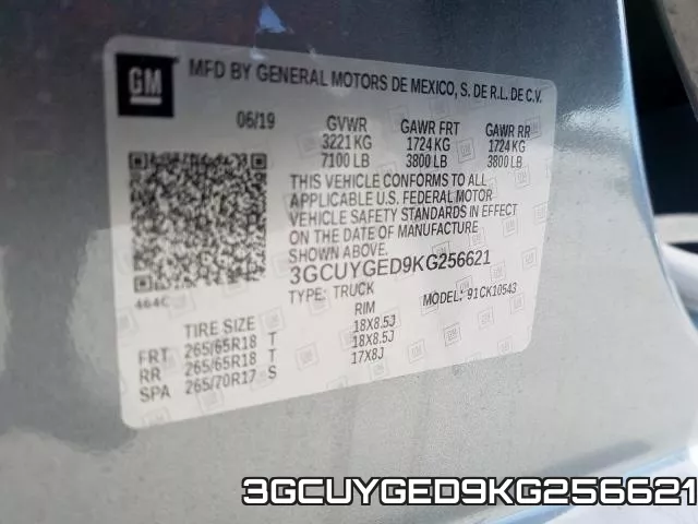 3GCUYGED9KG256621 фото 2