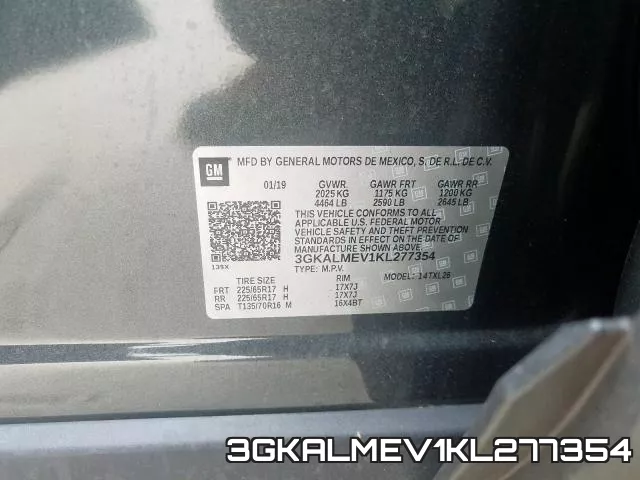 3GKALMEV1KL277354 фото 2