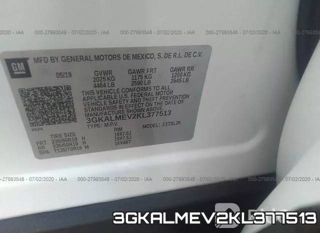 3GKALMEV2KL377513 фото 10