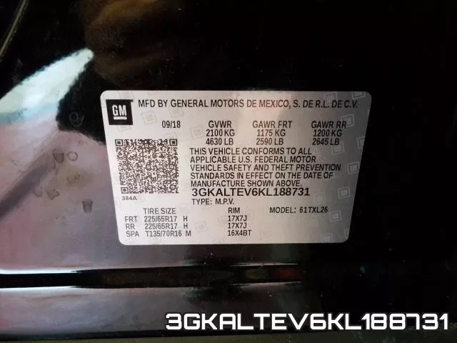 3GKALTEV6KL188731 фото 2