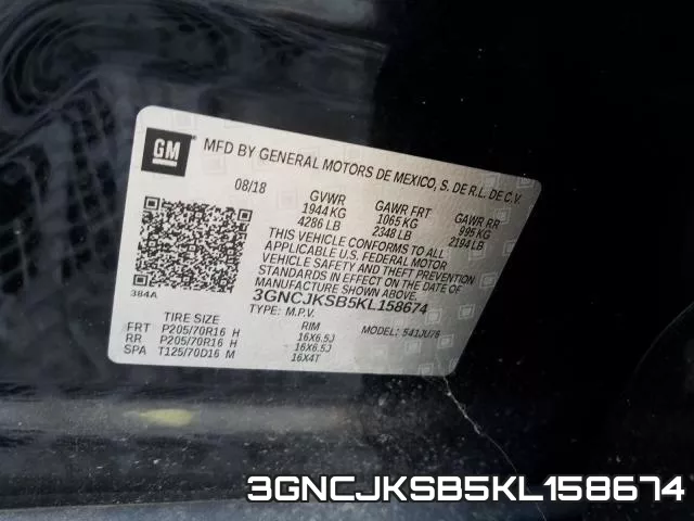 3GNCJKSB5KL158674 фото 2