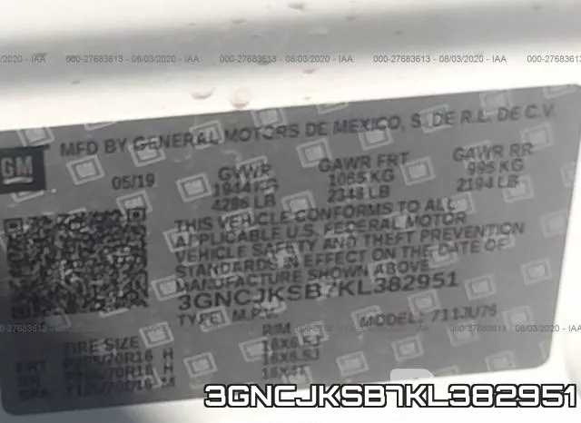 3GNCJKSB7KL382951 фото 10