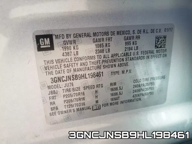 3GNCJNSB9HL198461 фото 2