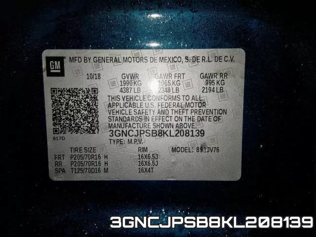 3GNCJPSB8KL208139 фото 2