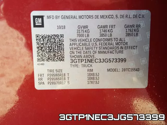 3GTP1NEC3JG573399 фото 2