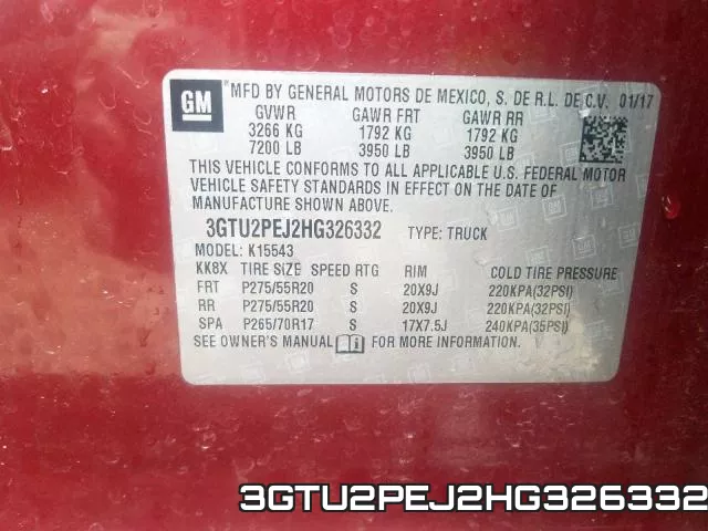 3GTU2PEJ2HG326332 фото 2