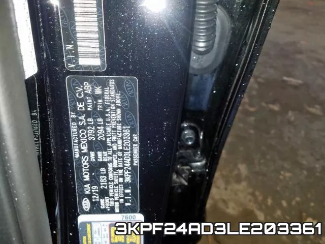 3KPF24AD3LE203361 фото 2