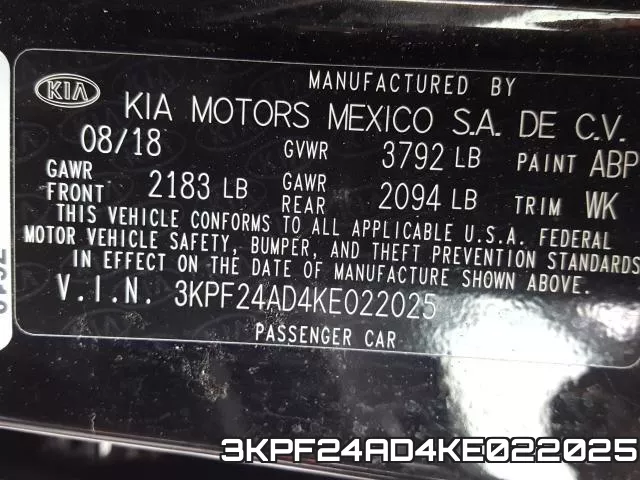3KPF24AD4KE022025 фото 2