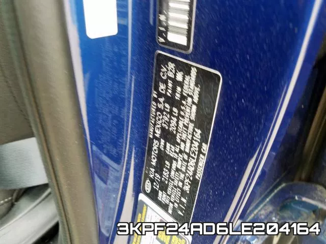 3KPF24AD6LE204164 фото 2