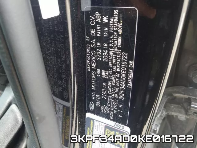 3KPF34AD0KE016722 фото 2