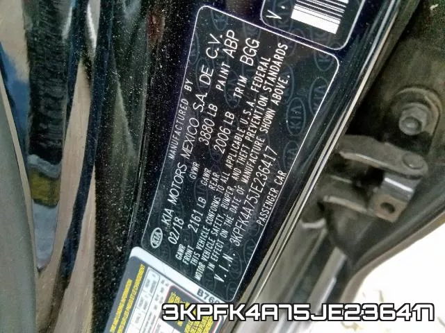 3KPFK4A75JE236417 фото 2