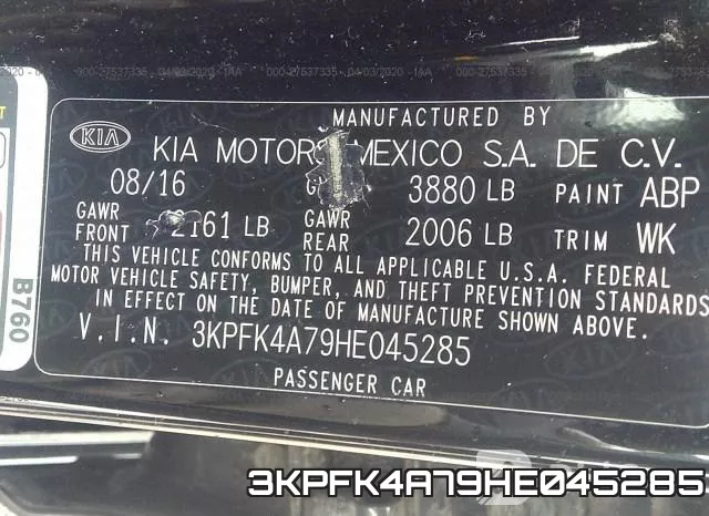 3KPFK4A79HE045285 фото 10