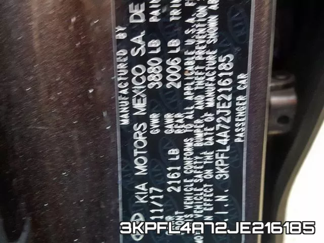 3KPFL4A72JE216185 фото 2