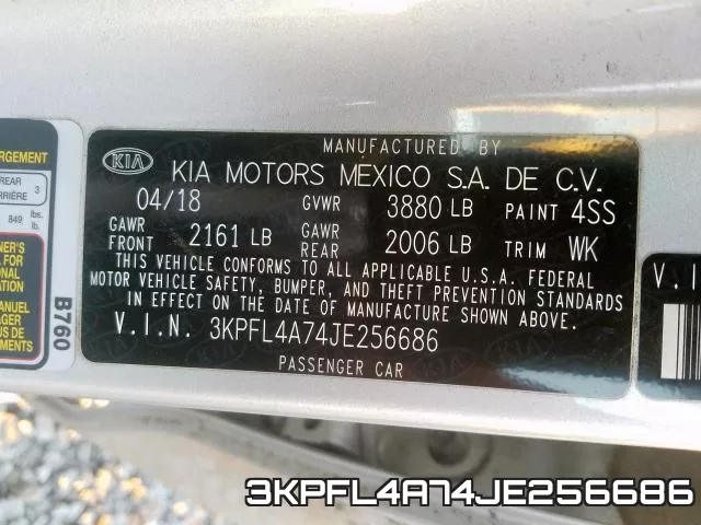3KPFL4A74JE256686 фото 2