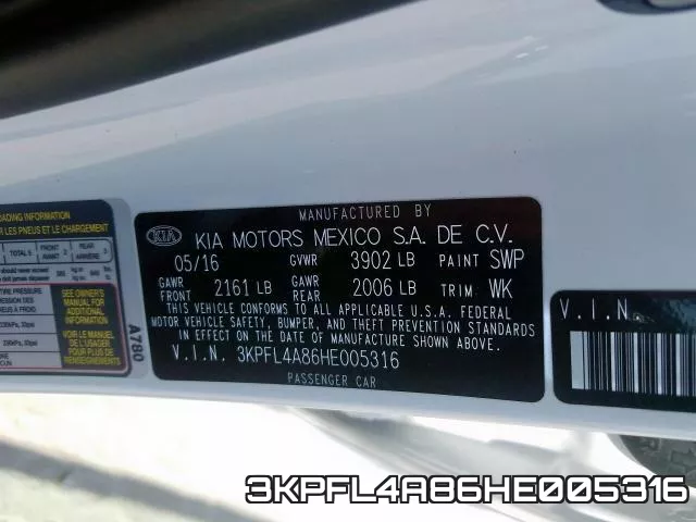 3KPFL4A86HE005316 фото 2