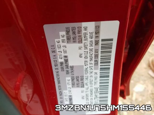 3MZBN1U75HM155446 фото 2