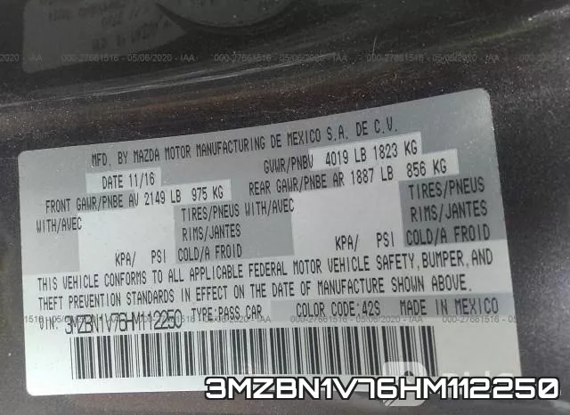 3MZBN1V76HM112250 фото 10