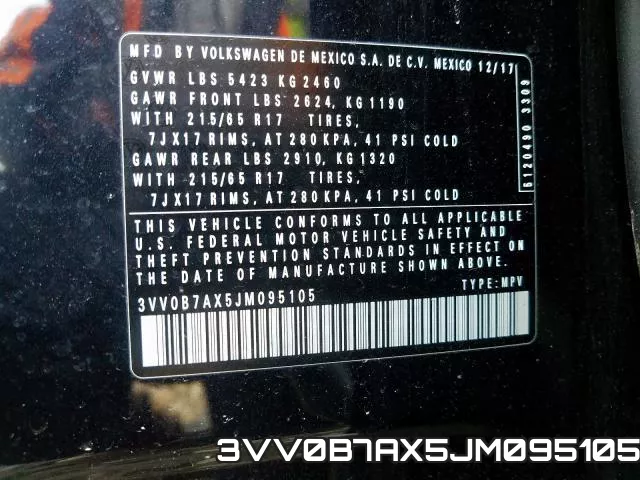 3VV0B7AX5JM095105 фото 2