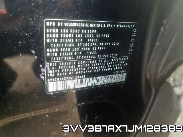 3VV3B7AX7JM128389 фото 2