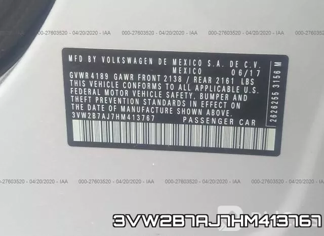 3VW2B7AJ7HM413767 фото 10