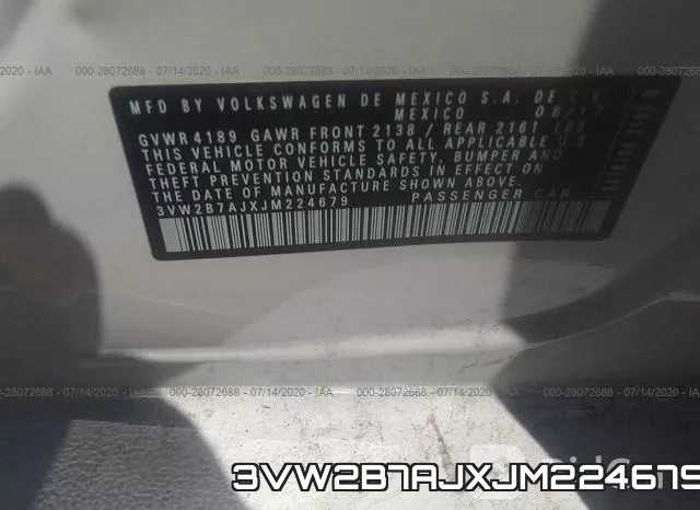 3VW2B7AJXJM224679 фото 10