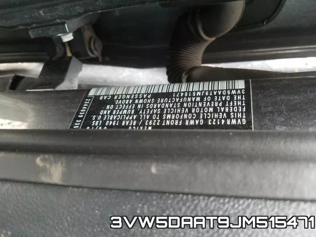 3VW5DAAT9JM515471 фото 2