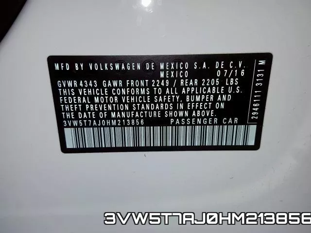3VW5T7AJ0HM213856 фото 2