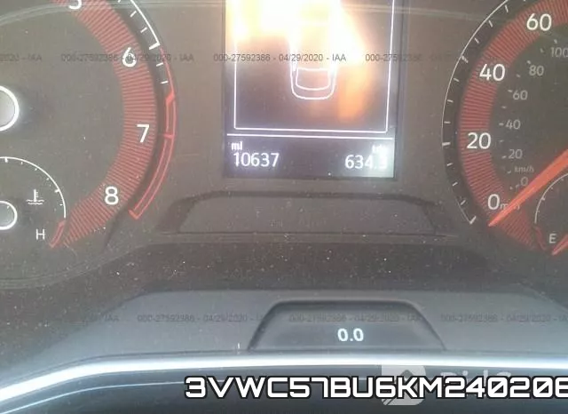 3VWC57BU6KM240206 фото 8