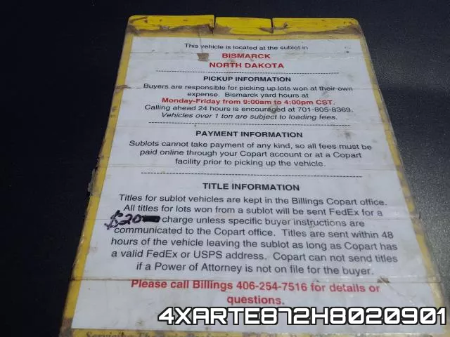 4XARTE872H8020901 фото 10