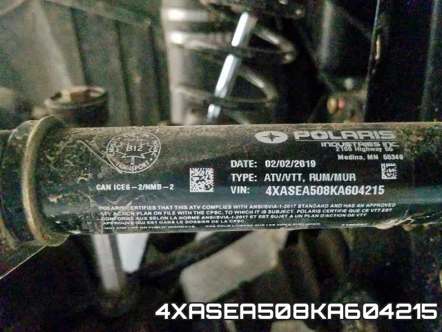4XASEA508KA604215 фото 2