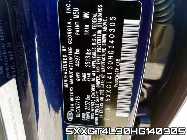 5XXGT4L30HG140305 фото 2
