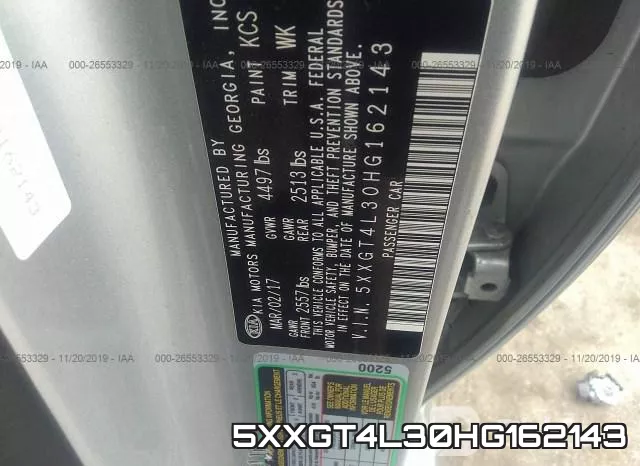 5XXGT4L30HG162143 фото 10