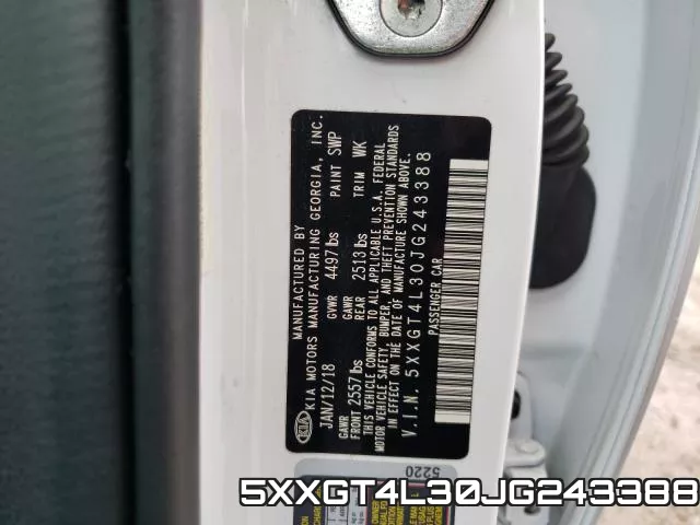 5XXGT4L30JG243388 фото 2