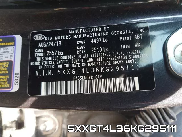 5XXGT4L36KG295111 фото 2