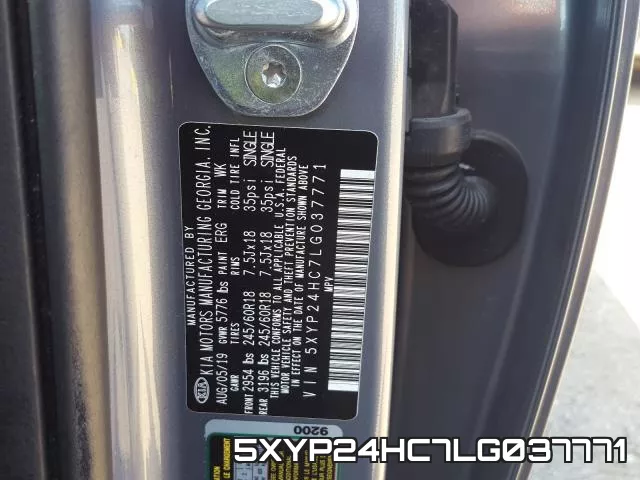 5XYP24HC7LG037771 фото 2
