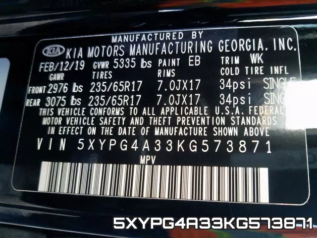 5XYPG4A33KG573871 фото 2