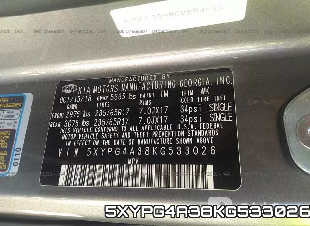 5XYPG4A38KG533026 фото 10