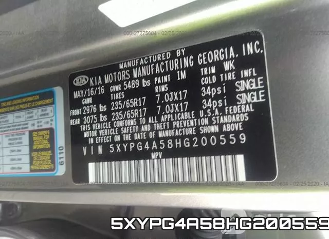 5XYPG4A58HG200559 фото 10