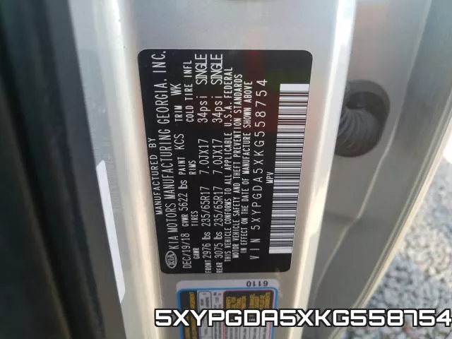 5XYPGDA5XKG558754 фото 2