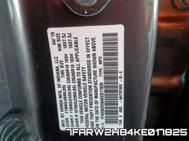 7FARW2H84KE017825 фото 2