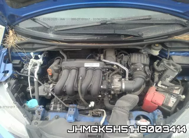 JHMGK5H51HS003414 фото 2