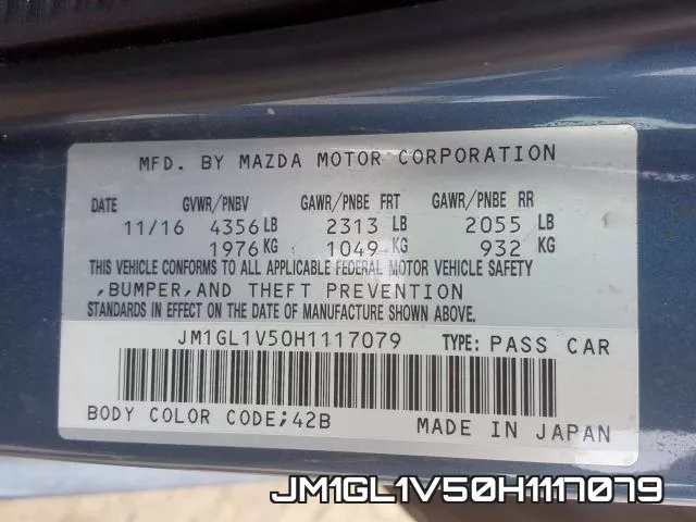 JM1GL1V50H1117079 фото 2