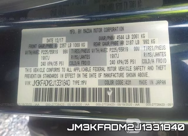 JM3KFADM2J1331840 фото 10