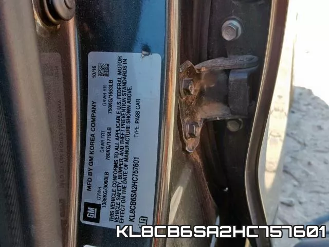 KL8CB6SA2HC757601 фото 2